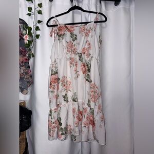 Women’s Floral Adjustable Tye Strap Dress
